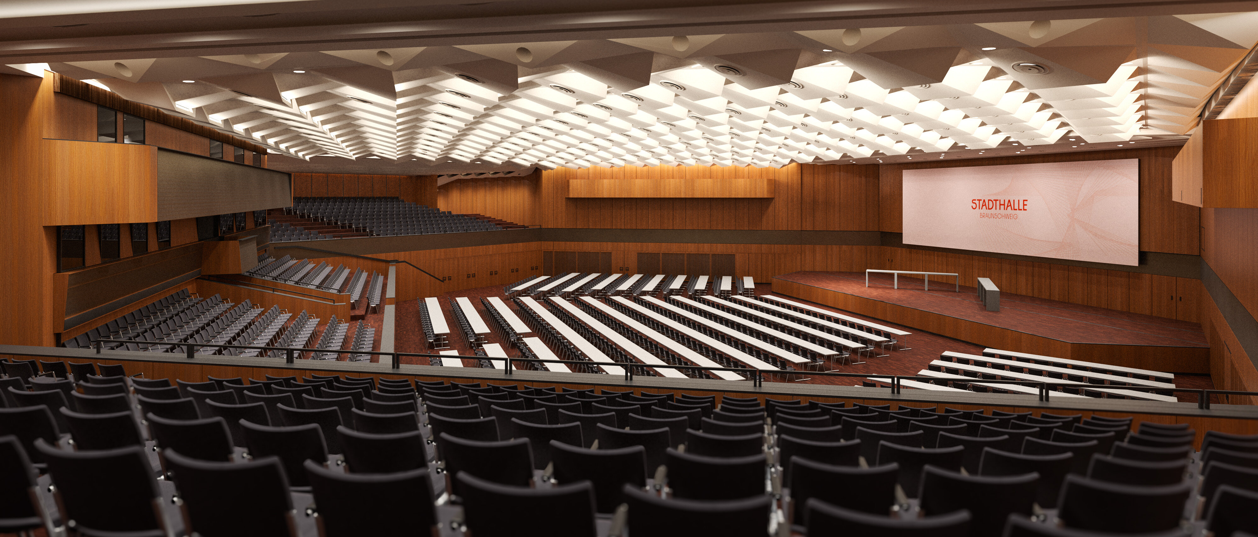 Großer Saal, Ansicht Empore Großer Saal, Ansicht Empore